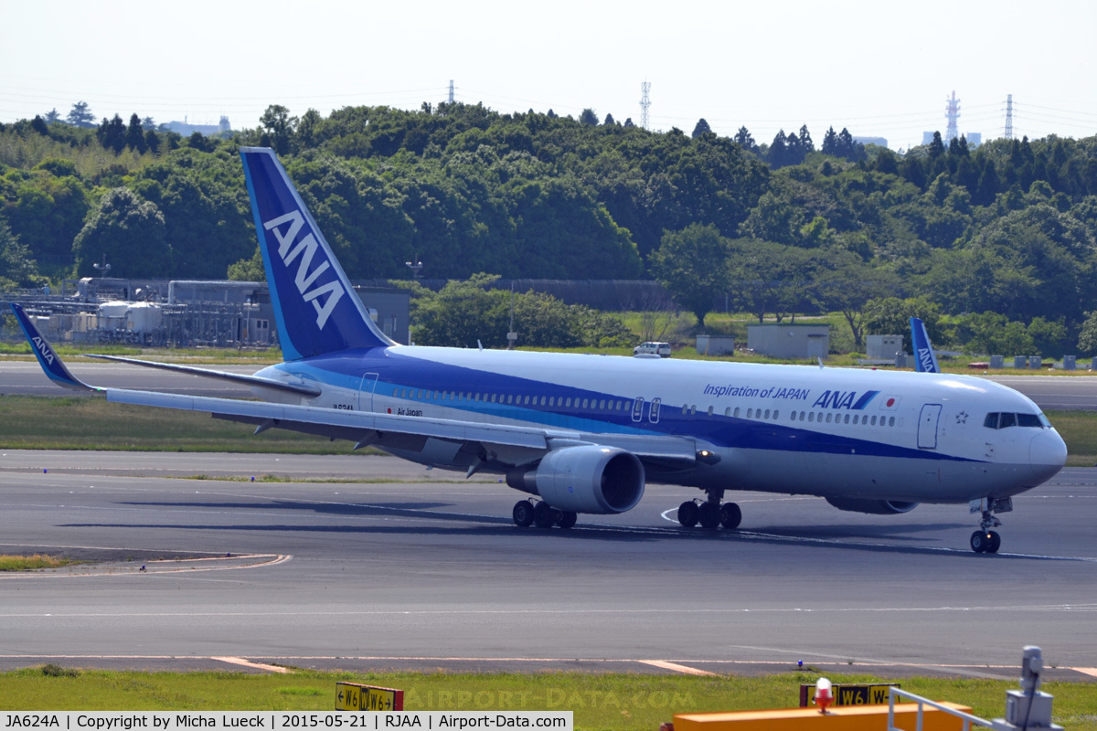 JA624A, 2011 Boeing 767-381/ER C/N 40895, At Narita