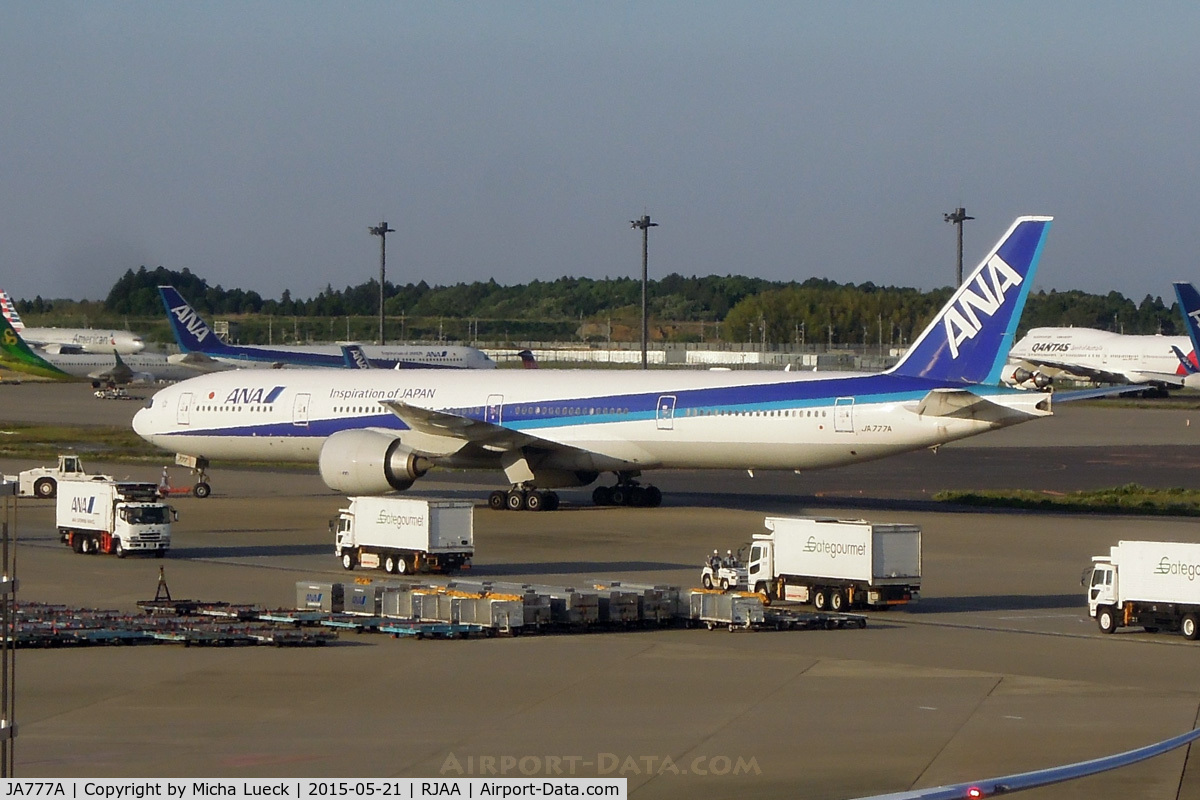 JA777A, 2006 Boeing 777-381/ER C/N 32650, At Narita