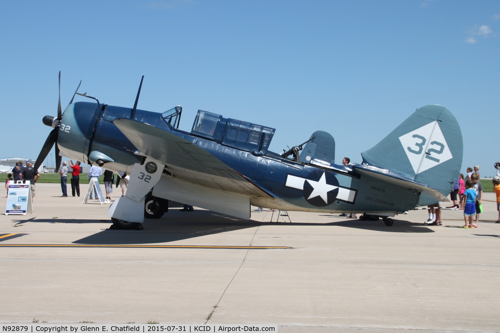 N92879, 1944 Curtiss SB2C-5 Helldiver C/N 83725, Parked for display