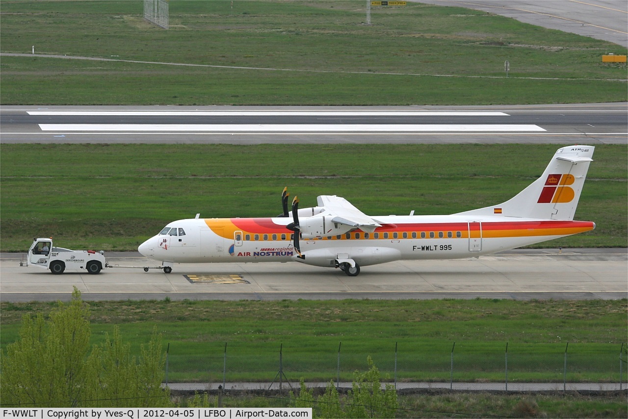 F-WWLT, 2012 ATR 72-600 C/N 0995, ATR 72-60, Toulouse-Blagnac Airport (LFBO-TLS)