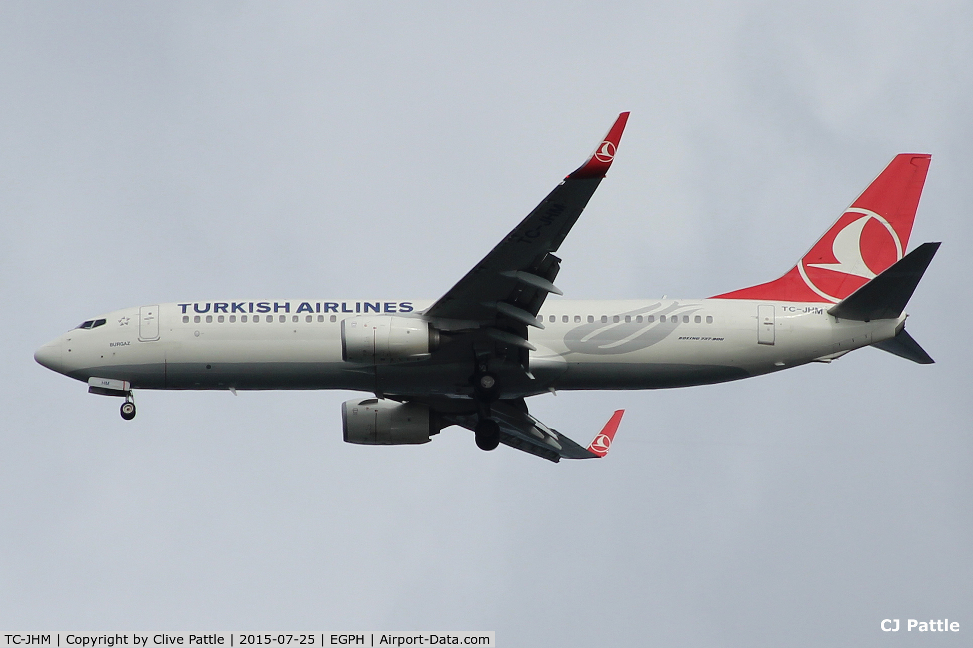 TC-JHM, 2012 Boeing 737-8F2 C/N 40980, Some Turkish Delight at Edinburgh EGPH