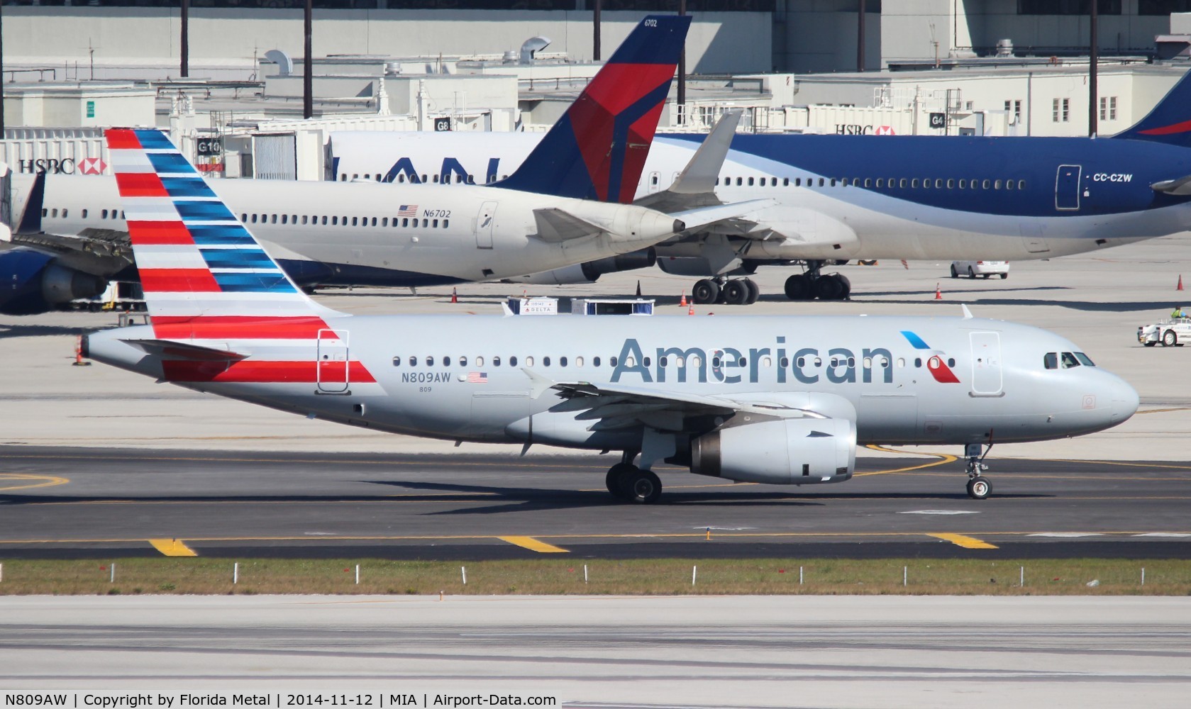 N809AW, 1999 Airbus A319-132 C/N 1111, American