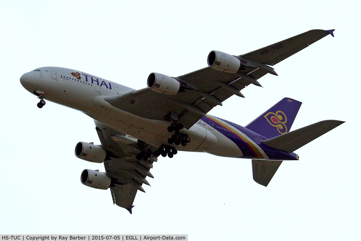 HS-TUC, 2012 Airbus A380-841 C/N 100, Airbus A380-841 [100] (Thai Airways) Home~G 05/07/2015