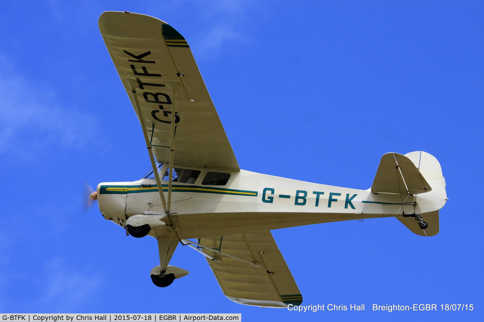 G-BTFK, 1947 Taylorcraft BC-12D Twosome C/N 10540, International Bucker Fest at Breighton