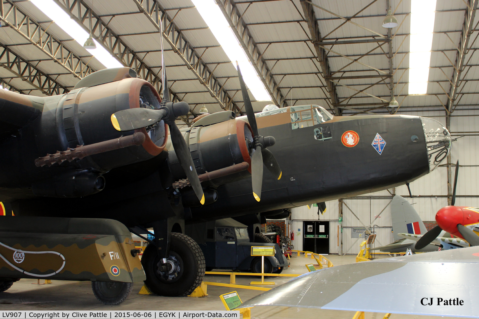 LV907, Handley Page HP-59 Halifax III C/N HR792, On display at the Yorkshire Air Museum EGYK