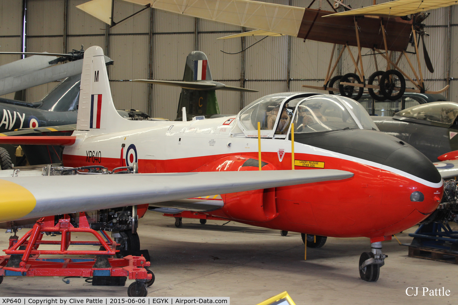 XP640, BAC 84 Jet Provost T.4 C/N PAC/W/16912, On display at the Yorkshire Air Museum EGYK