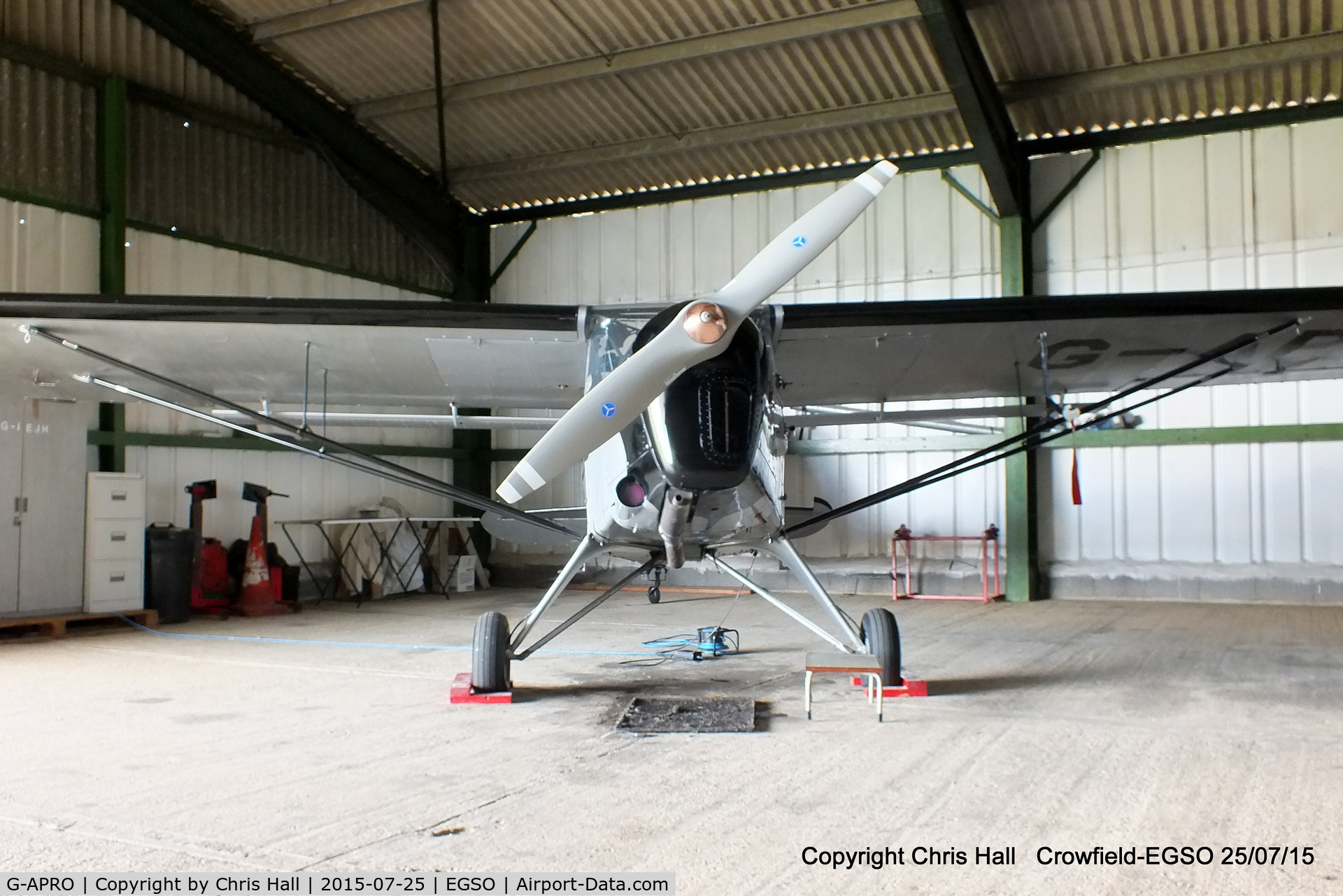 G-APRO, 1952 Auster 6A Tugmaster C/N WJ370, at Crowfield Airfield