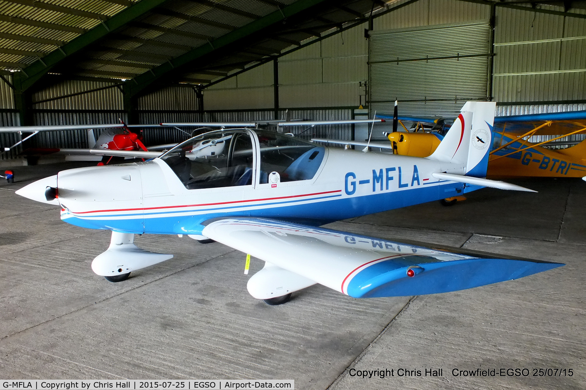 G-MFLA, 1994 Robin HR-200-120B C/N 282, at Crowfield Airfield