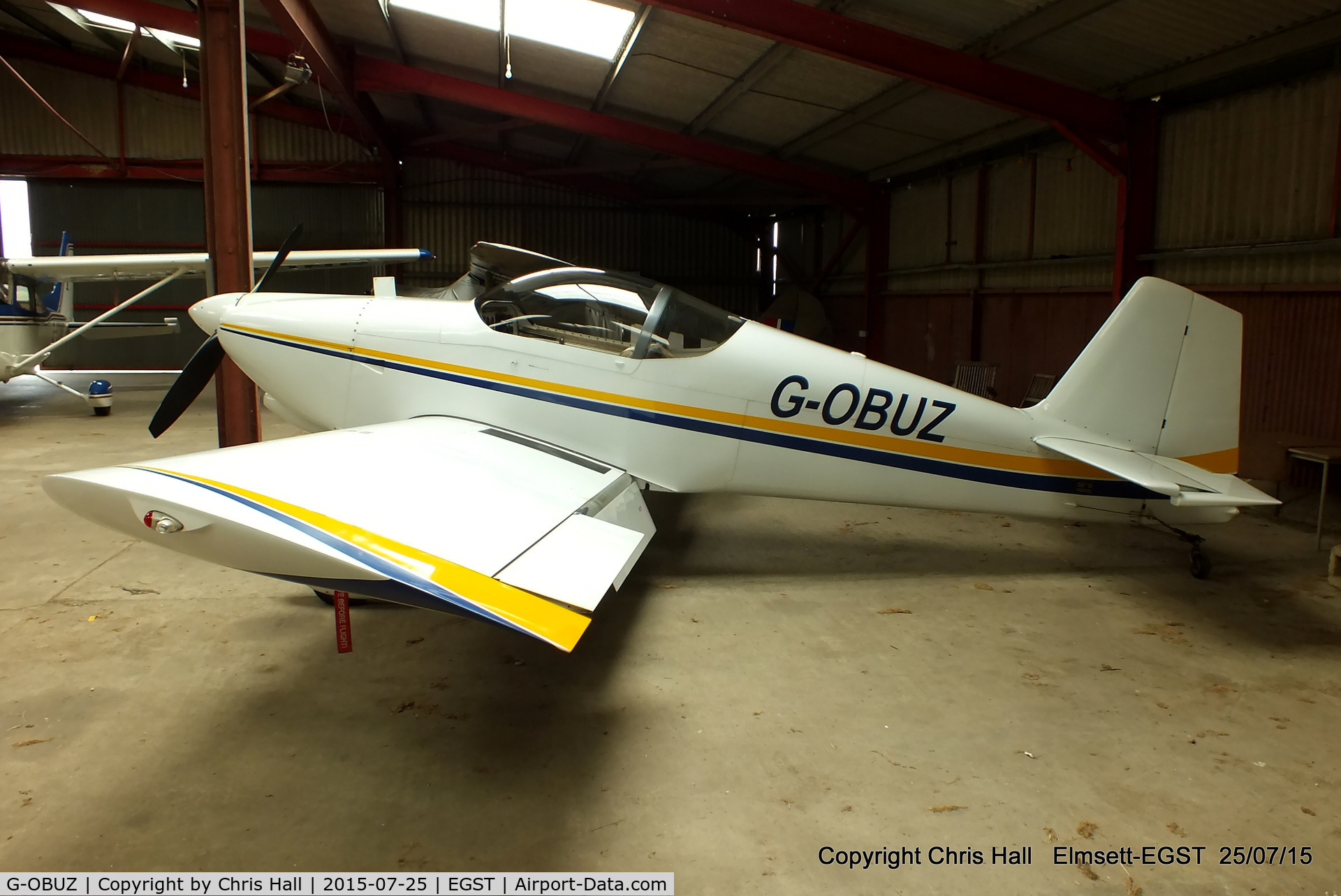 G-OBUZ, 1991 Vans RV-6 C/N 20410, at Elmsett Airfield