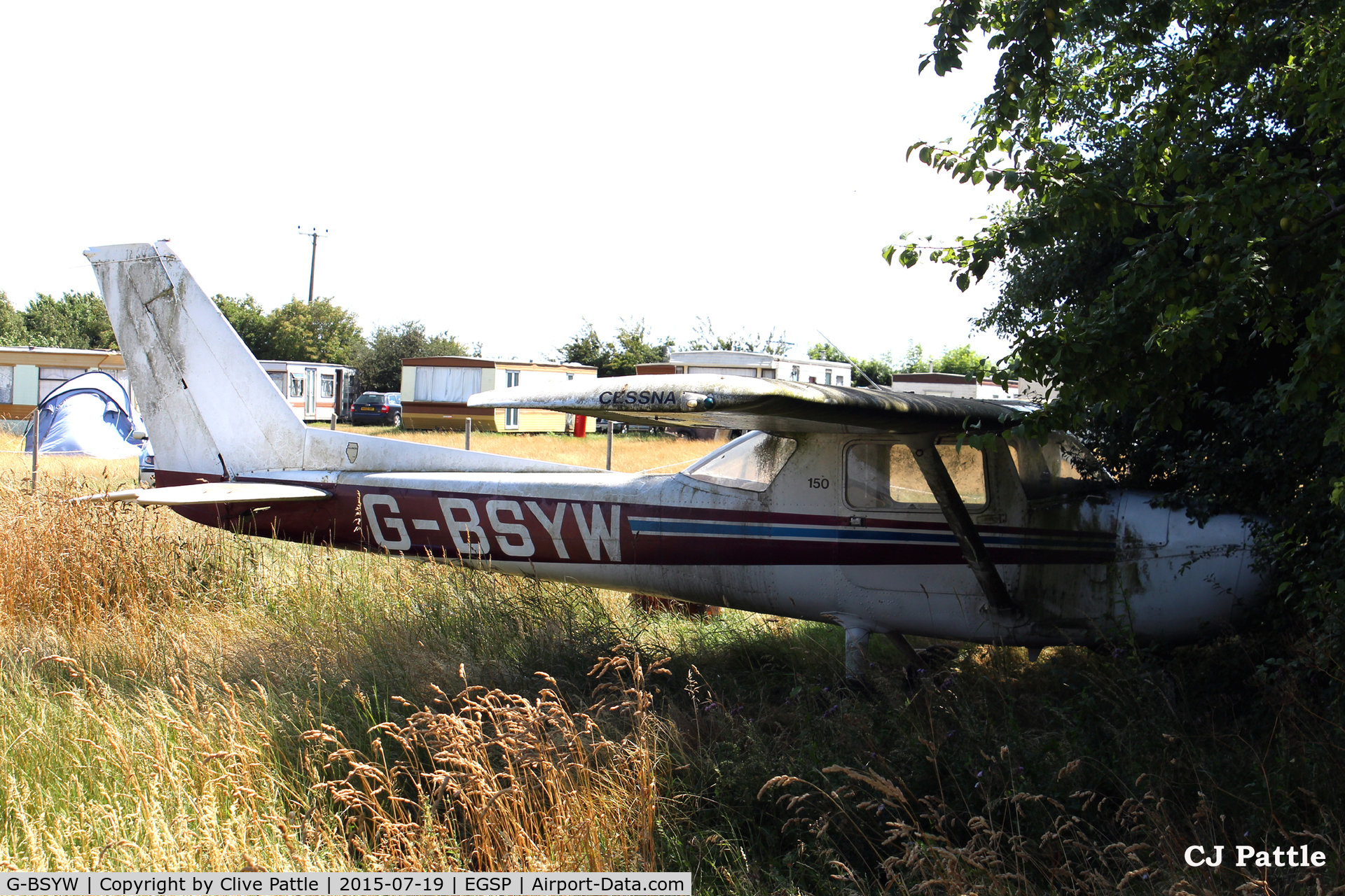 G-BSYW, 1976 Cessna 150M C/N 150-78446, Dumped at Sibson EGSP