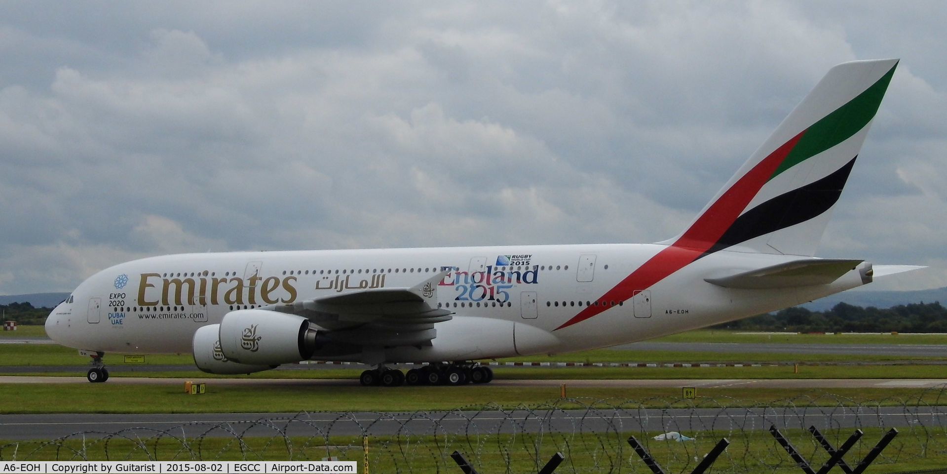 A6-EOH, 2014 Airbus A380-861 C/N 174, At Manchester