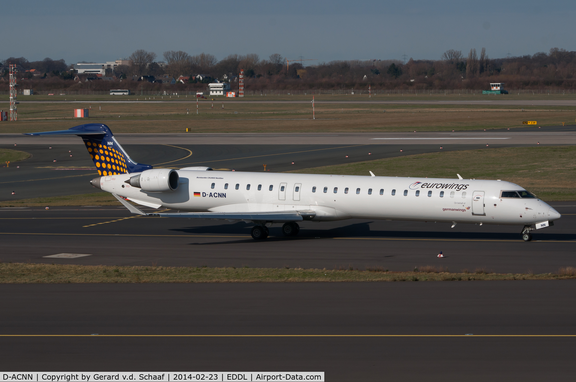 D-ACNN, 2010 Bombardier CRJ-900LR (CL-600-2D24) C/N 15254, Düsseldorf, Februari 2014