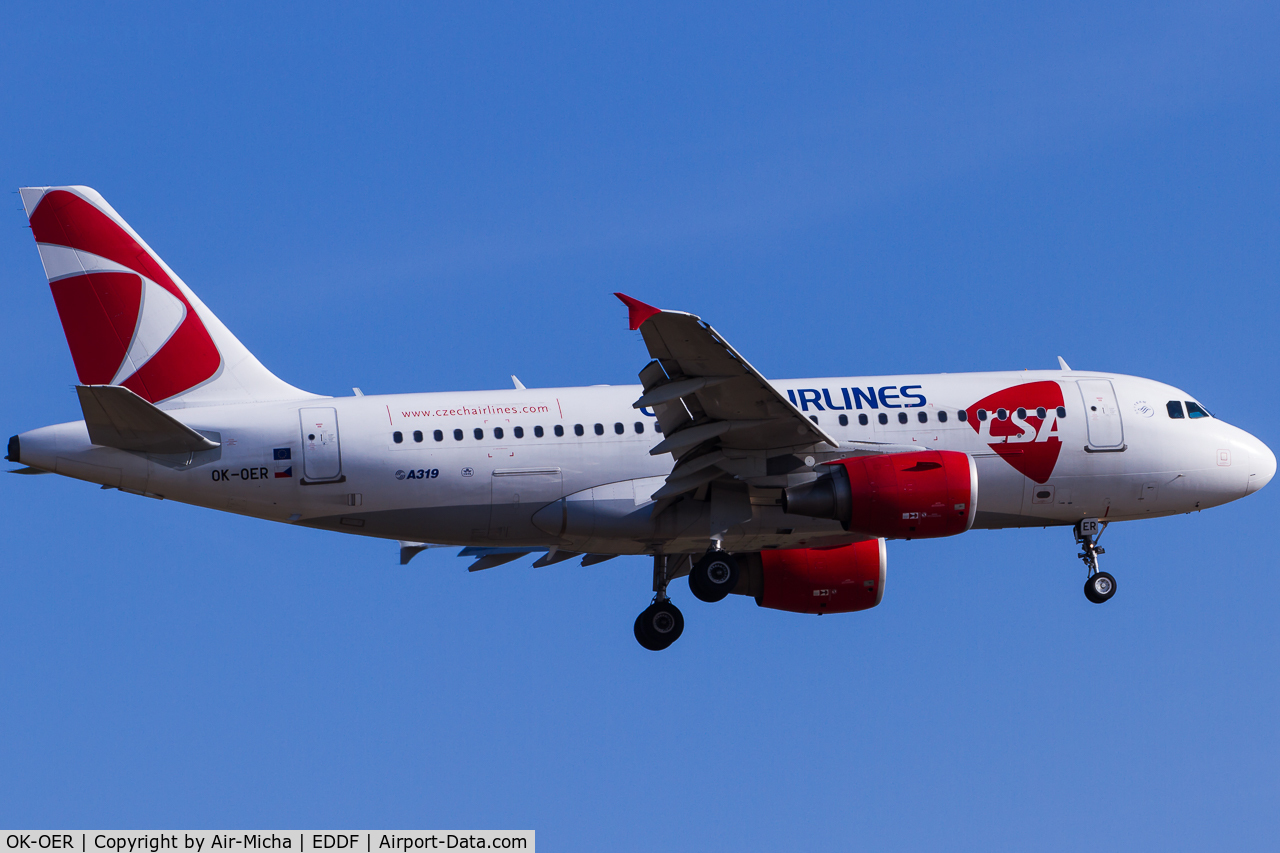 OK-OER, 2009 Airbus A319-112 C/N 3892, CSA CZECH Airlines