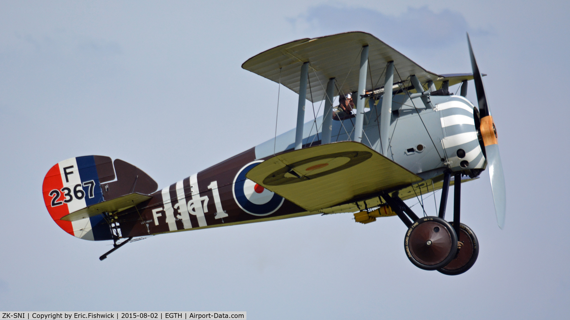 ZK-SNI, 2011 The Vintage Aviator Sopwith 7F-1 Snipe Replica C/N 0112, 42. ZK-SNI in display mode at The Shuttleworth Wings and Wheels Airshow, Aug. 2015.