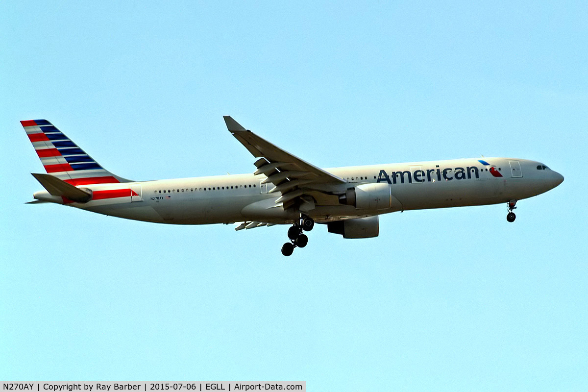N270AY, 2000 Airbus A330-323 C/N 0315, Airbus A330-323X [315] (American Airlines) Home~G 06/07/2015. On approach 27L.