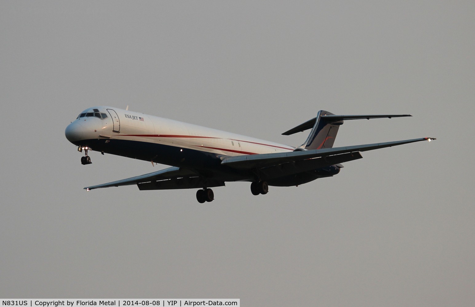 N831US, 1989 McDonnell Douglas MD-83 (DC-9-83) C/N 49791, USA Jet MD-83