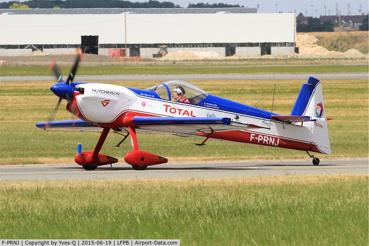 F-PRNJ, 2015 AVA 432MXS C/N 01, AVA 432 MXS, Taxiing after landing rwy 03, Paris-Le Bourget (LFPB-LBG) Air show 2015