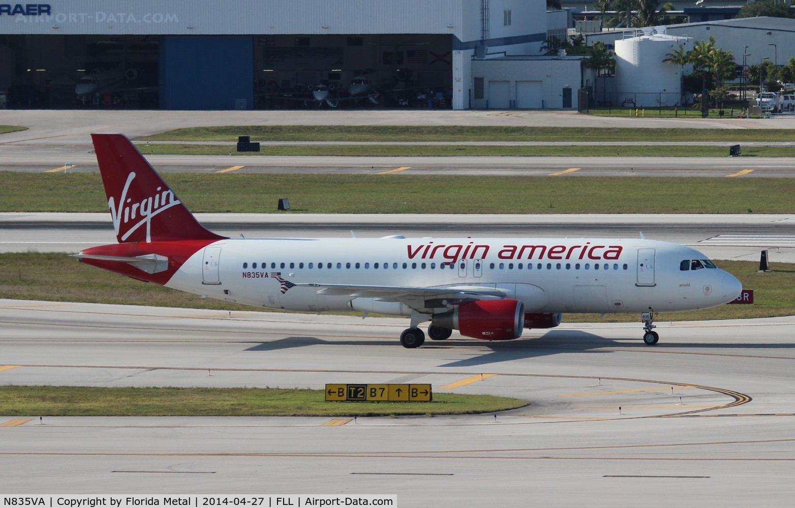 N835VA, 2010 Airbus A320-214 C/N 4448, Virgin America