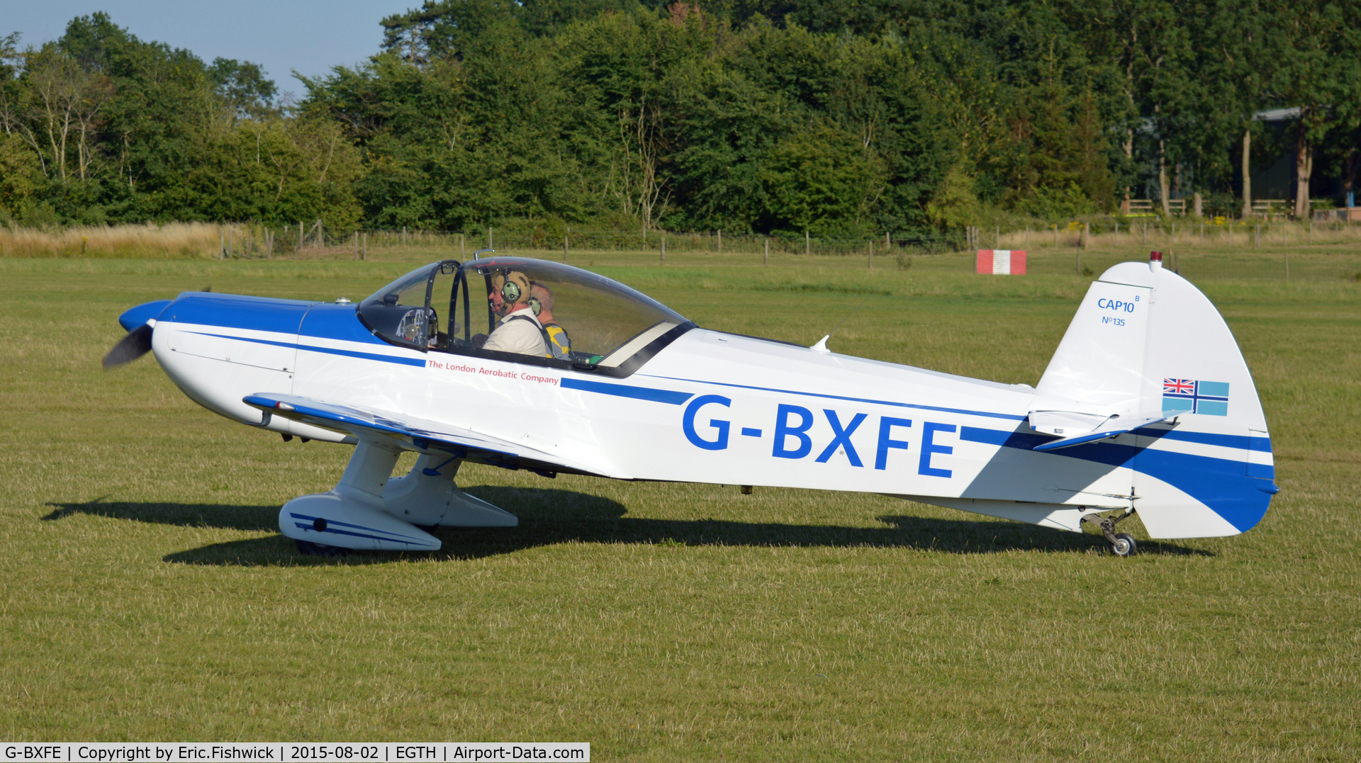 G-BXFE, 1981 Mudry CAP-10B C/N 135, 1. G-BXFE preparing to depart The Shuttleworth Wings and Wheels Airshow, Aug. 2015.
