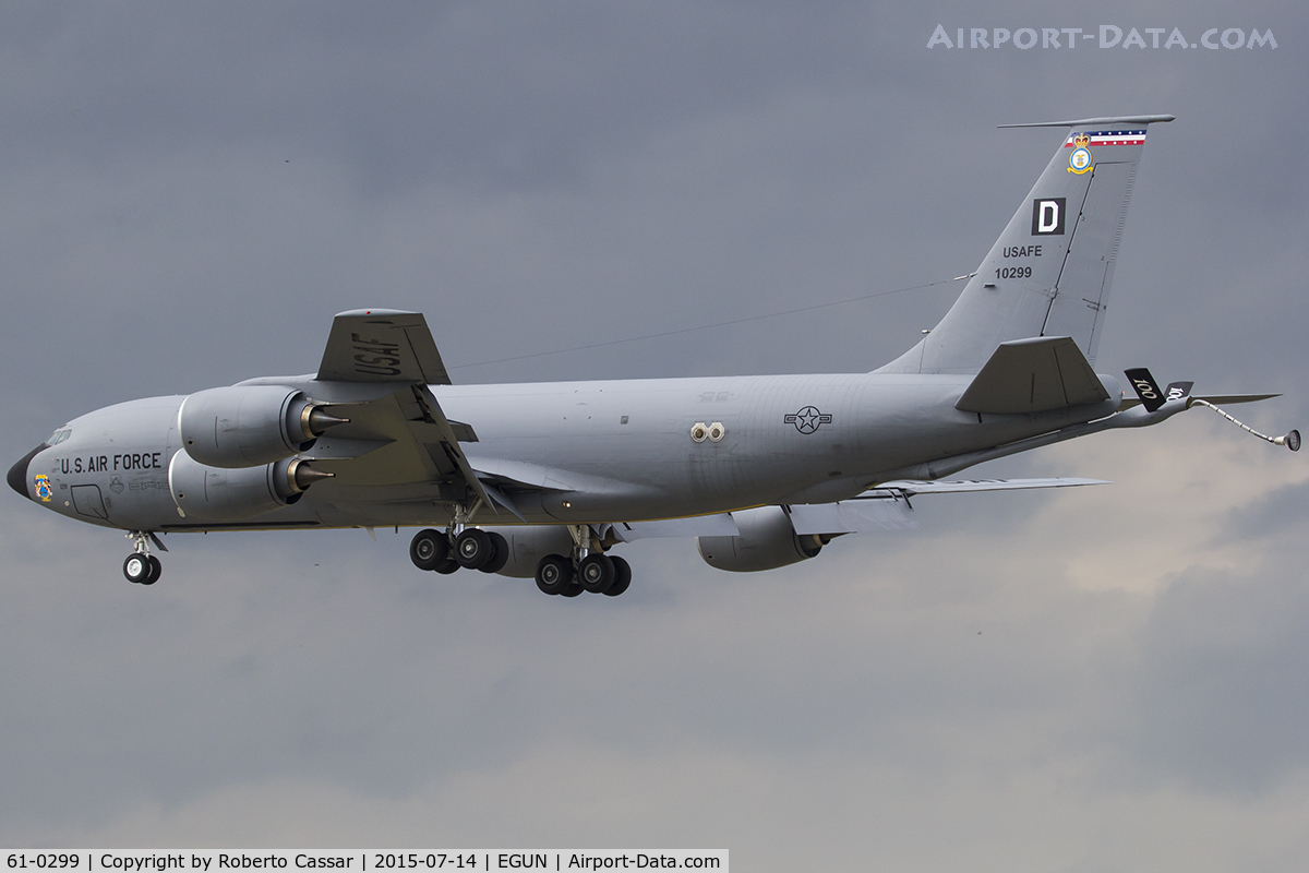 61-0299, 1961 Boeing KC-135R Stratotanker C/N 18206, Mildenhall