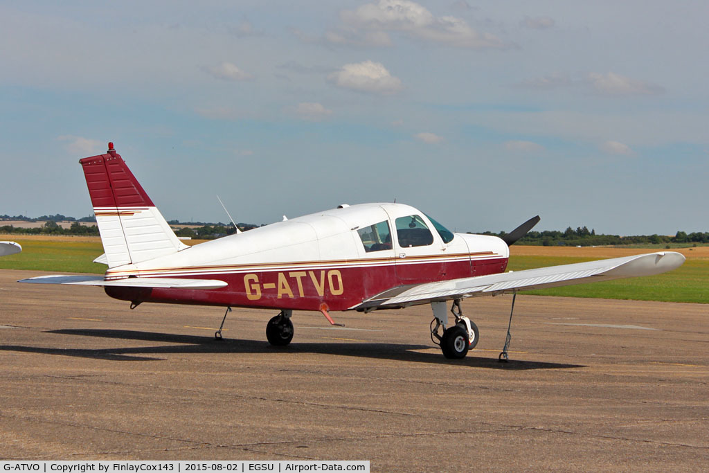 G-ATVO, 1966 Piper PA-28-140 Cherokee C/N 28-22020, Parked up at Duxford during the 2015 Summer Car Show