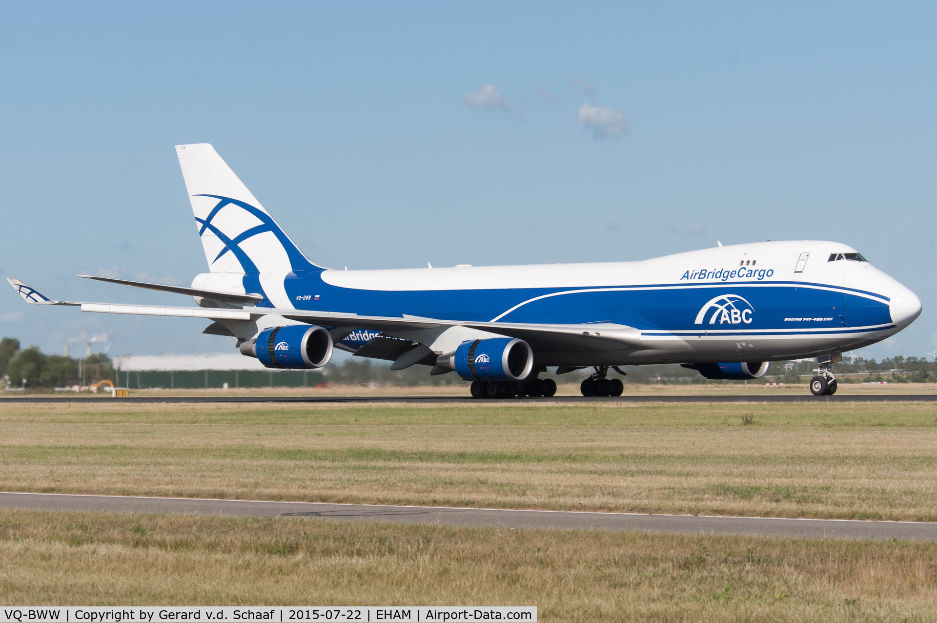 VQ-BWW, 2008 Boeing 747-428F/ER/SCD C/N 35233, Schiphol, July 2015