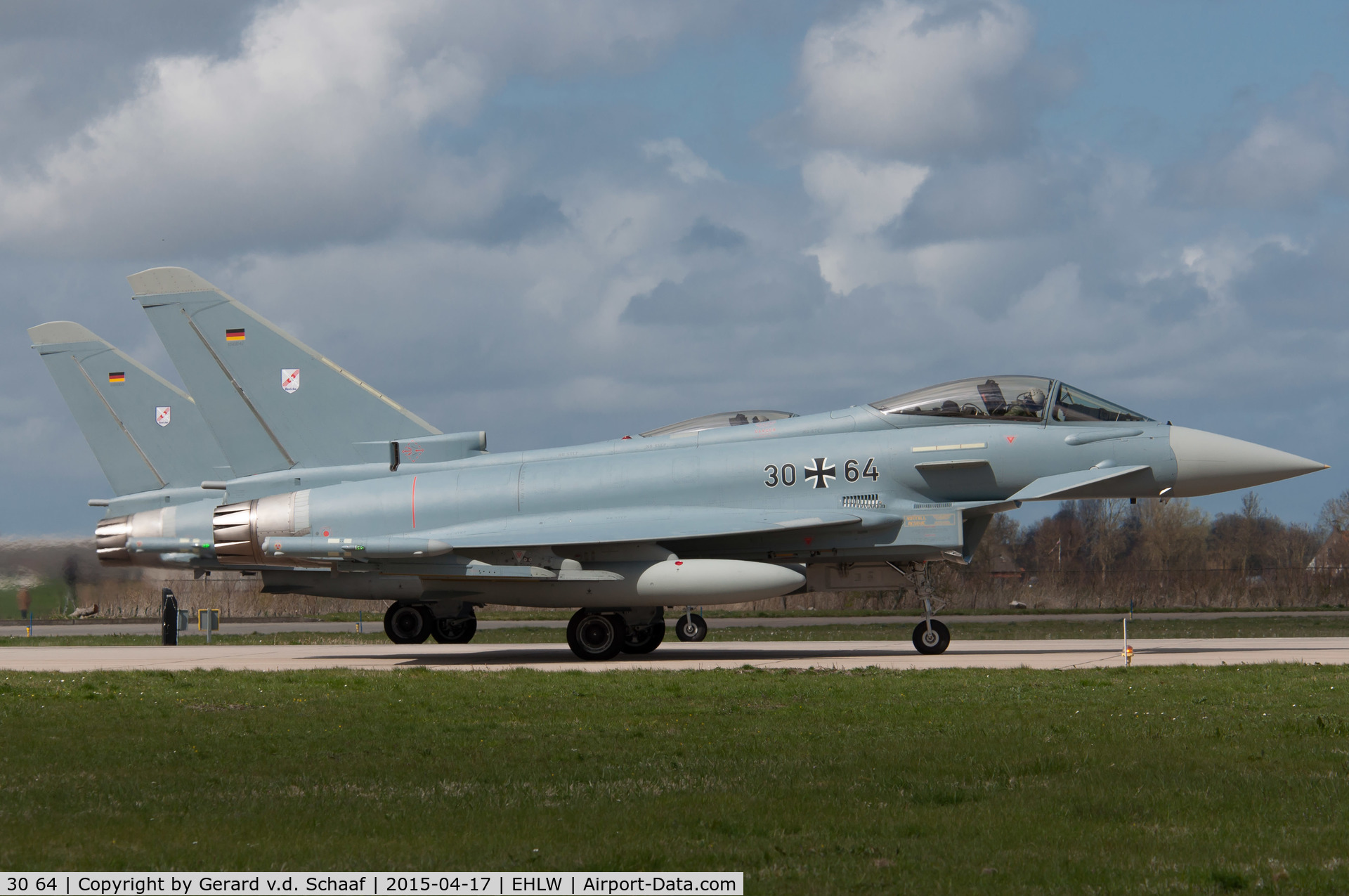 30 64, Eurofighter EF-2000 Typhoon S C/N GS047, Leeuwarden, April 2015