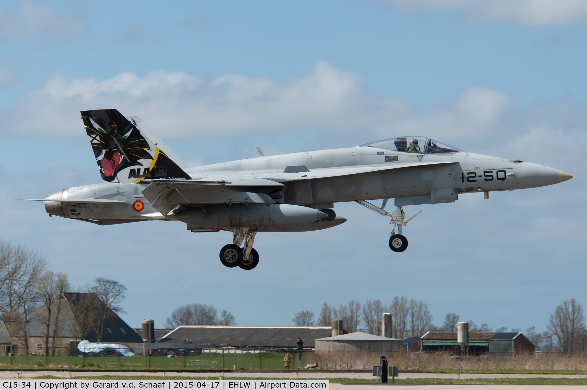 C15-34, McDonnell Douglas EF-18A+ Hornet C/N 0638/A530, Leeuwarden, April 2015