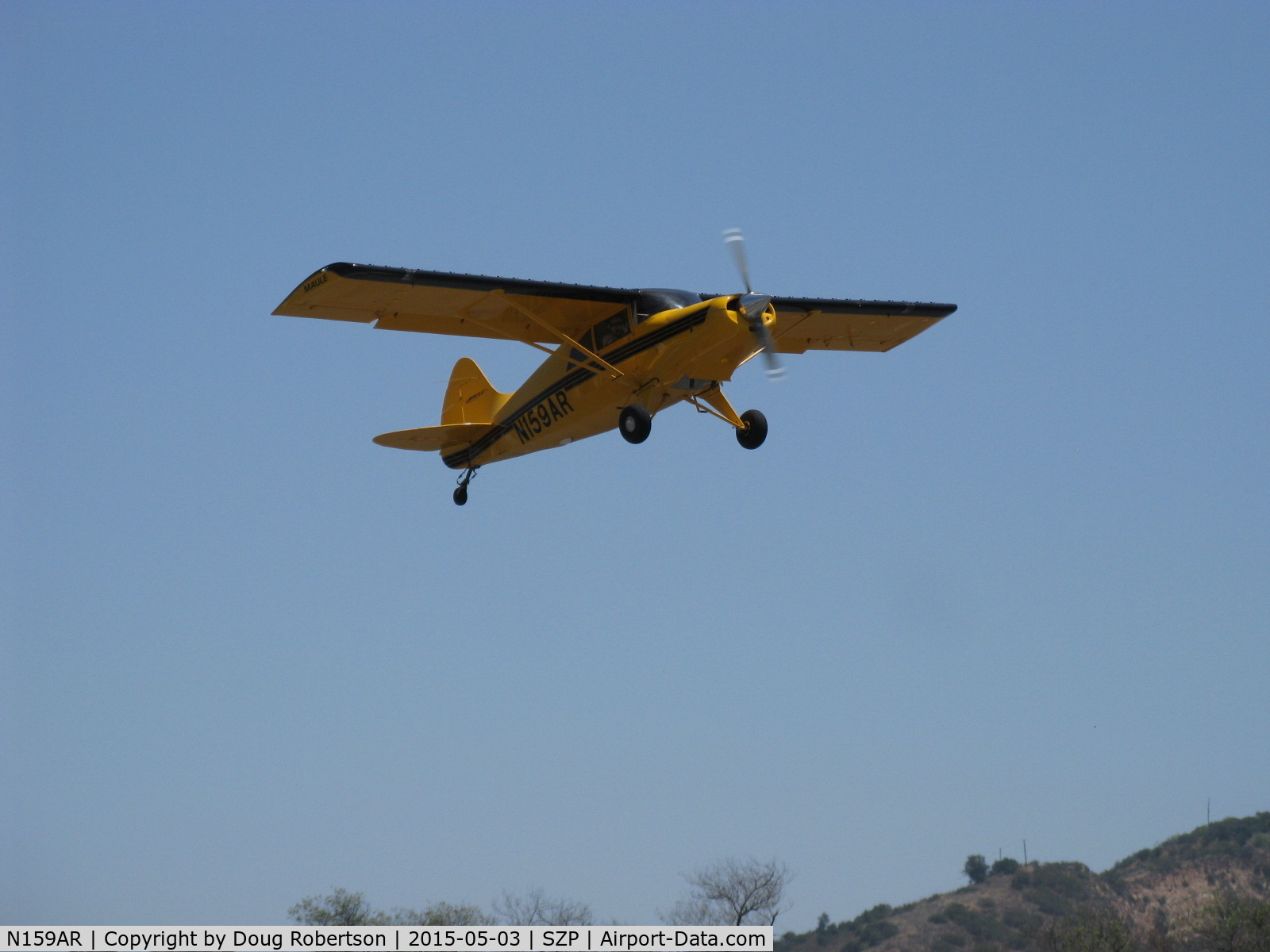 N159AR, 2007 Maule M-4-180V C/N 47013T, 2007 Maule M-4-180V, Lycoming O-360-C1F 180 Hp, Hartzell CS prop version, wing Micro vortex generators, takeoff climb Rwy 22