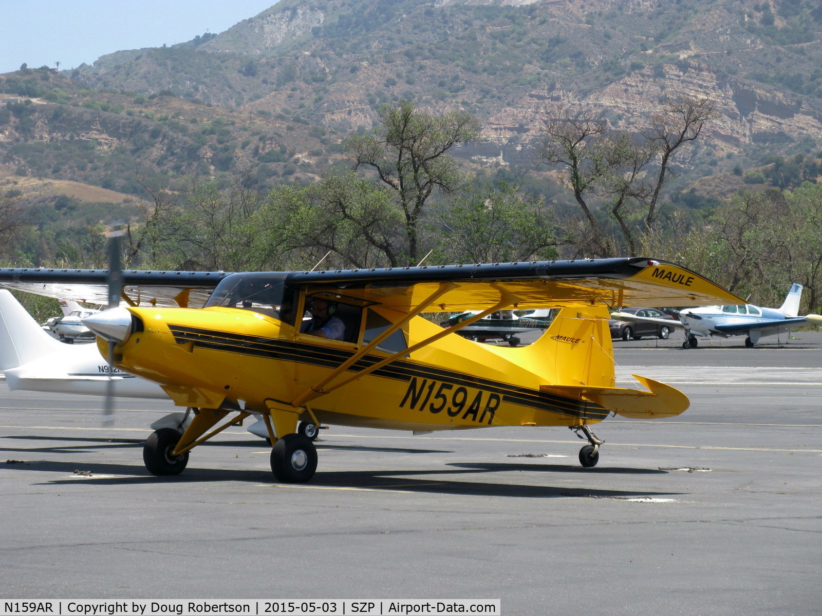 N159AR, 2007 Maule M-4-180V C/N 47013T, 2007 Maule M-4-180V, Lycoming O-360-C1F 180 Hp, Hartzell CS prop version, wing Micro vortex generators, taxi across Rwy 22