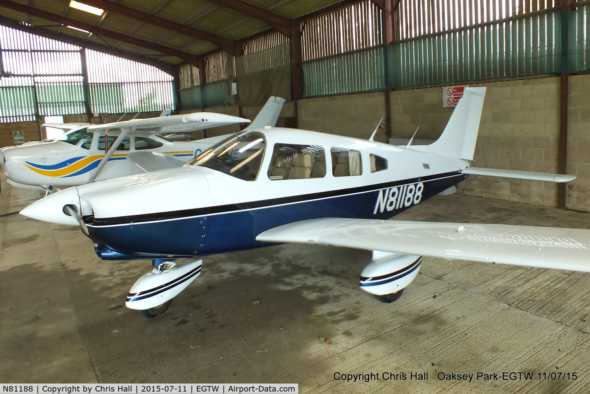 N81188, 1982 Piper PA-28-236 Dakota C/N 28-8211026, at Oaksey Park