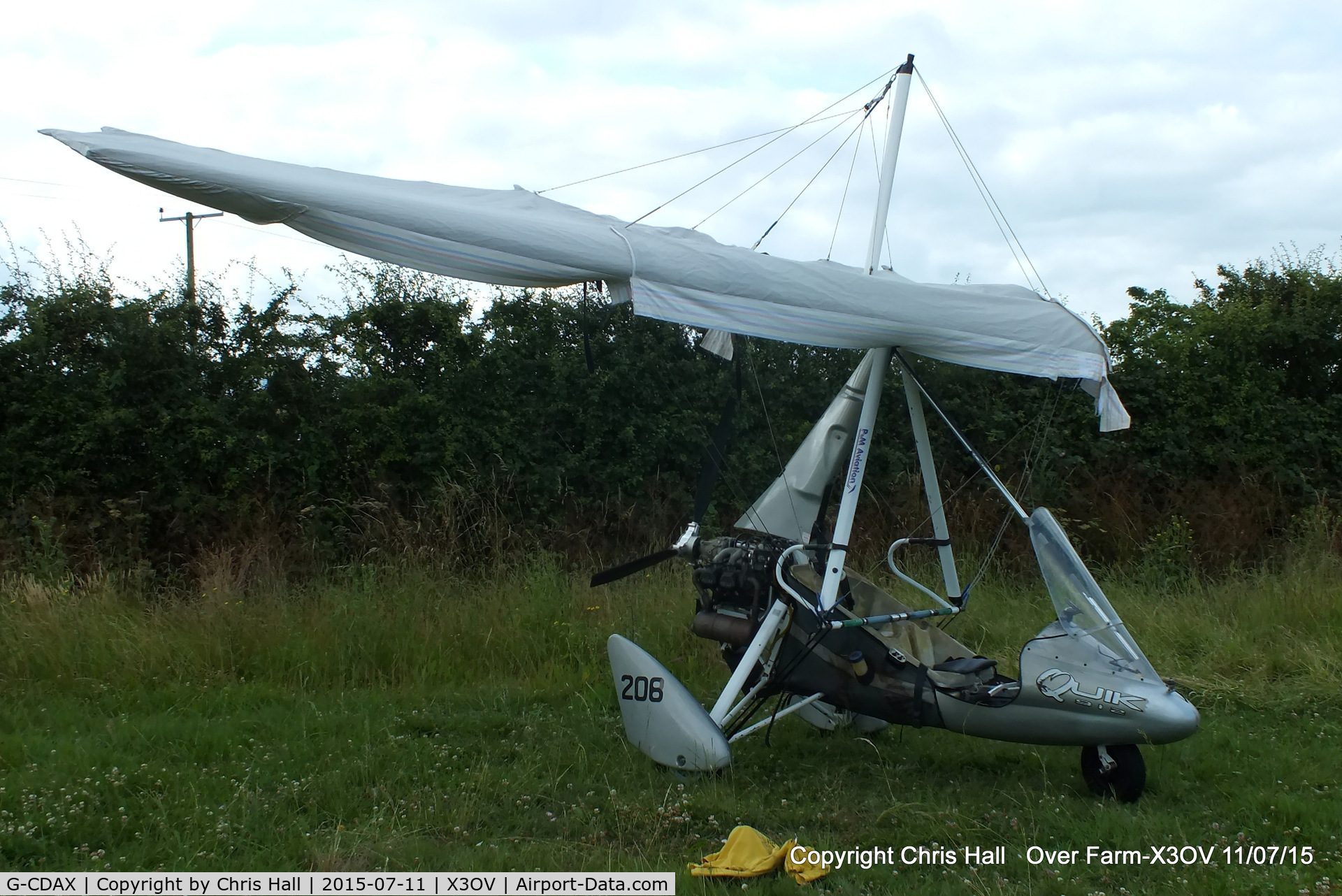 G-CDAX, 2004 Mainair Pegasus Quik C/N 8068, at ‘Over Farm’, Gloucester