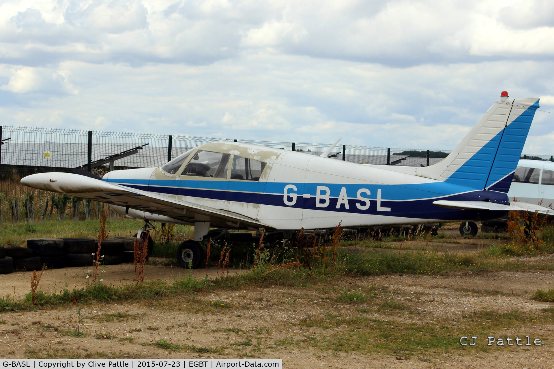G-BASL, 1972 Piper PA-28-140 Cherokee F C/N 28-7325195, In the dump area at Turweston EGBT
