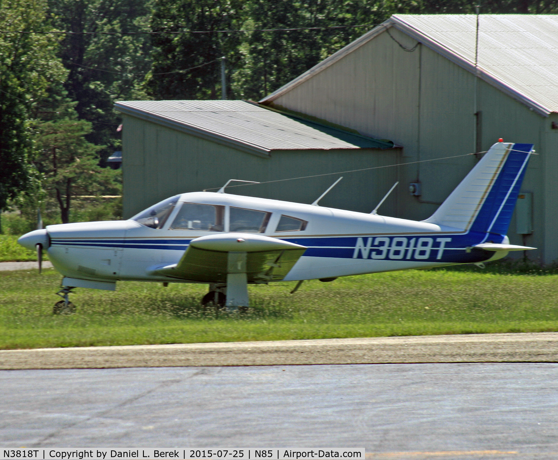 N3818T, 1967 Piper PA-28R-180 Cherokee Arrow C/N 28R-30134, This nice Cherokee Arrow was resting at Alexandria Airport.