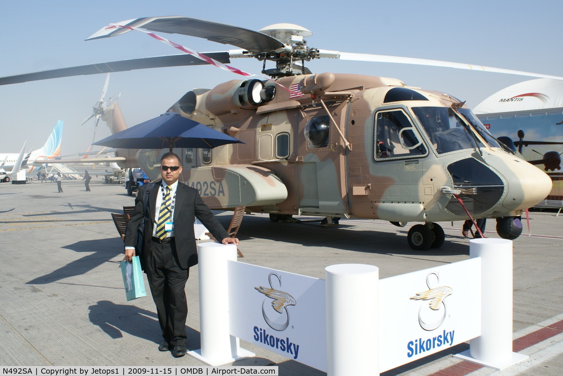 N492SA, 2001 Sikorsky S-92 C/N 920004, At the Dubai Airshow 2009