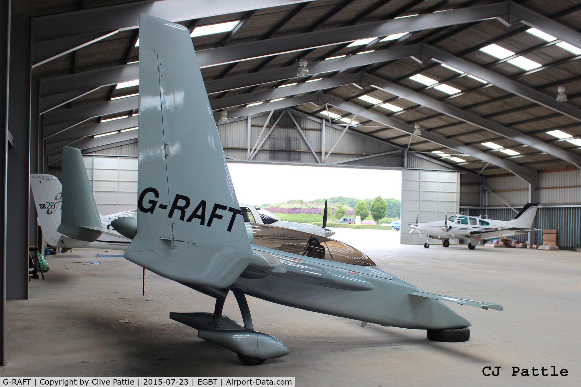 G-RAFT, 1983 Rutan Long-EZ C/N PFA 074A-10734, Hangared at Turweston Aerodrome EGBT