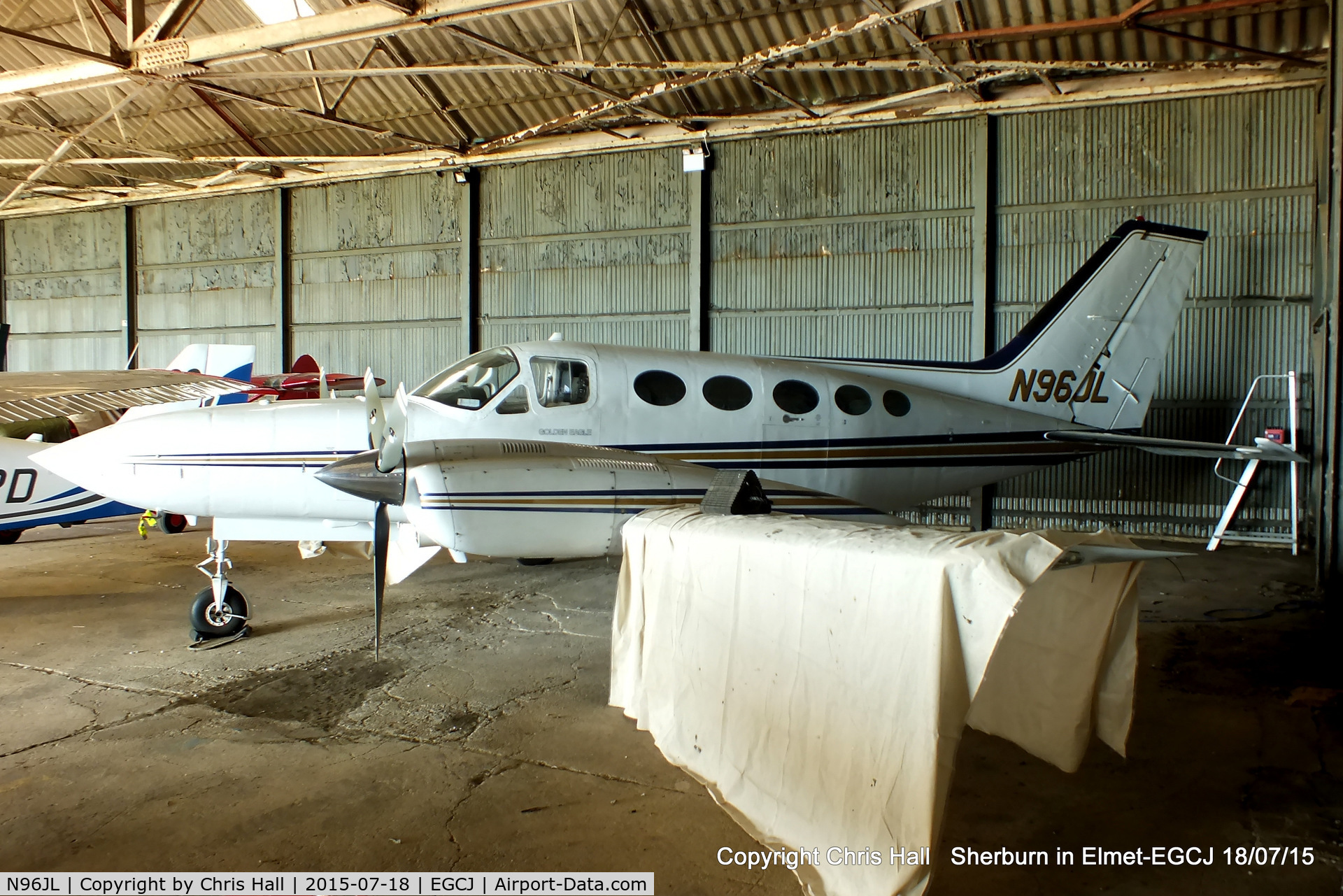 N96JL, 1978 Cessna 421C Golden Eagle C/N 421C0627, at Sherburn in Elmet