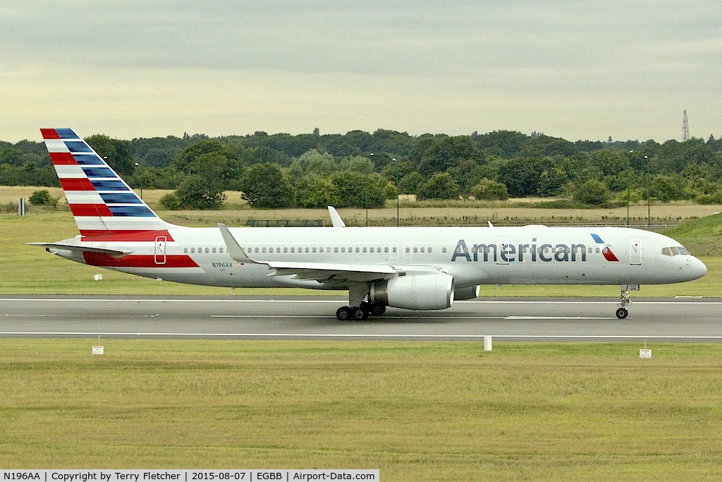 N196AA, 2001 Boeing 757-223 C/N 32390, 2001 Boeing 757-223, c/n: 32390 of American at Birmingham UK