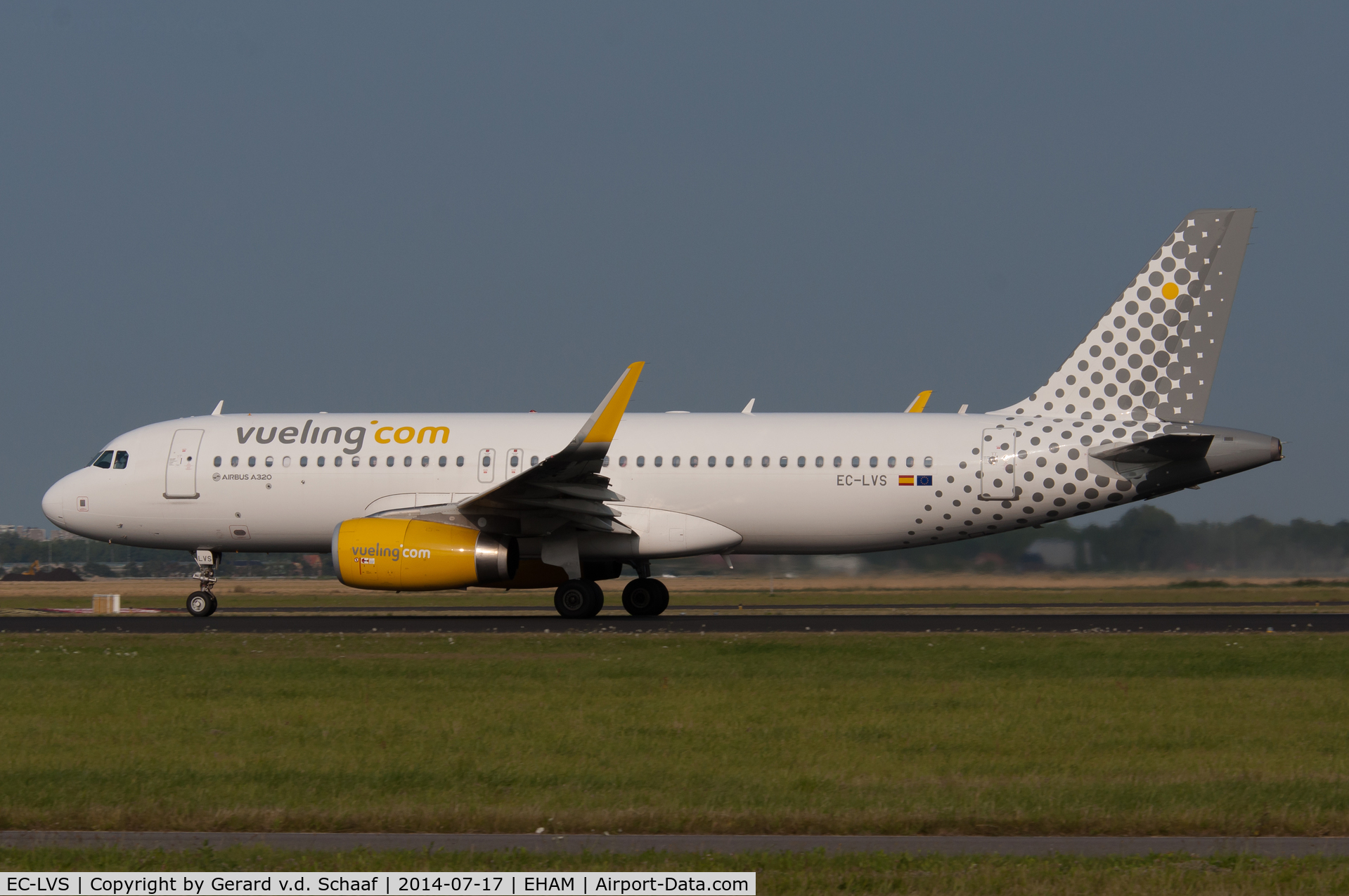 EC-LVS, 2013 Airbus A320-232 C/N 5599, Schiphol, July 2014