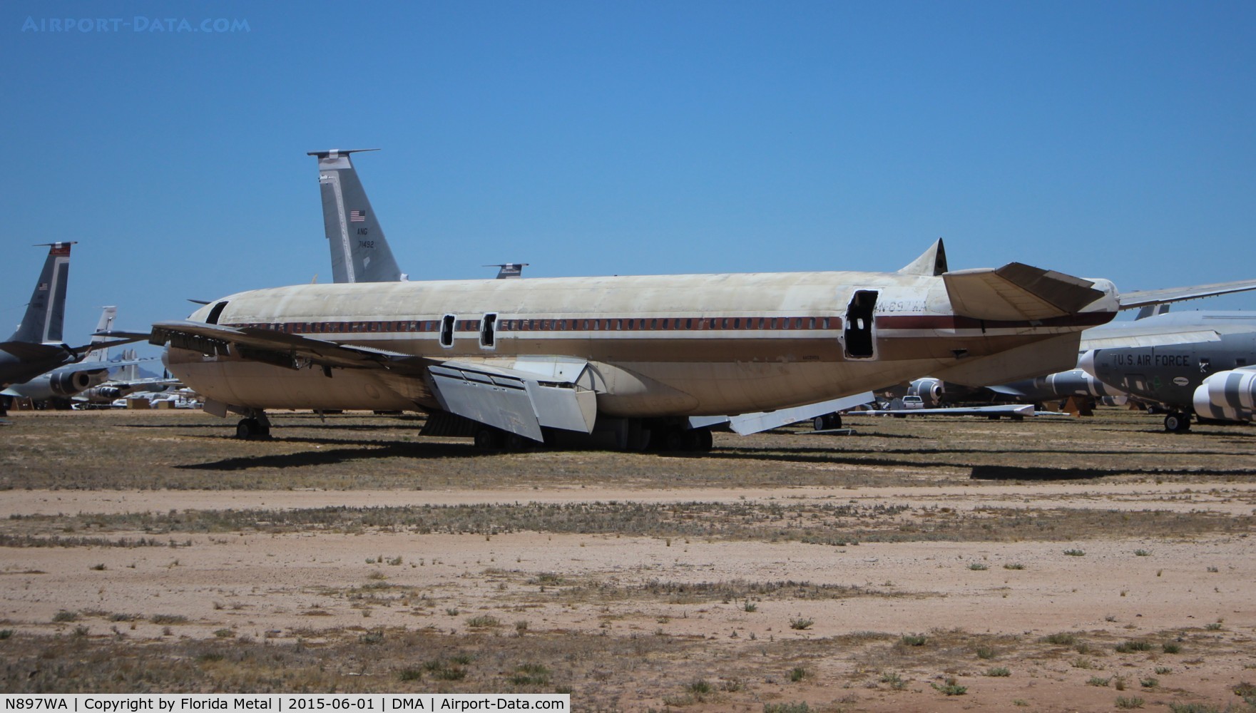 N897WA, 1962 Boeing 707-321B C/N 18339, Remains of a 707 in AMARG Boneyard Davis Monthan