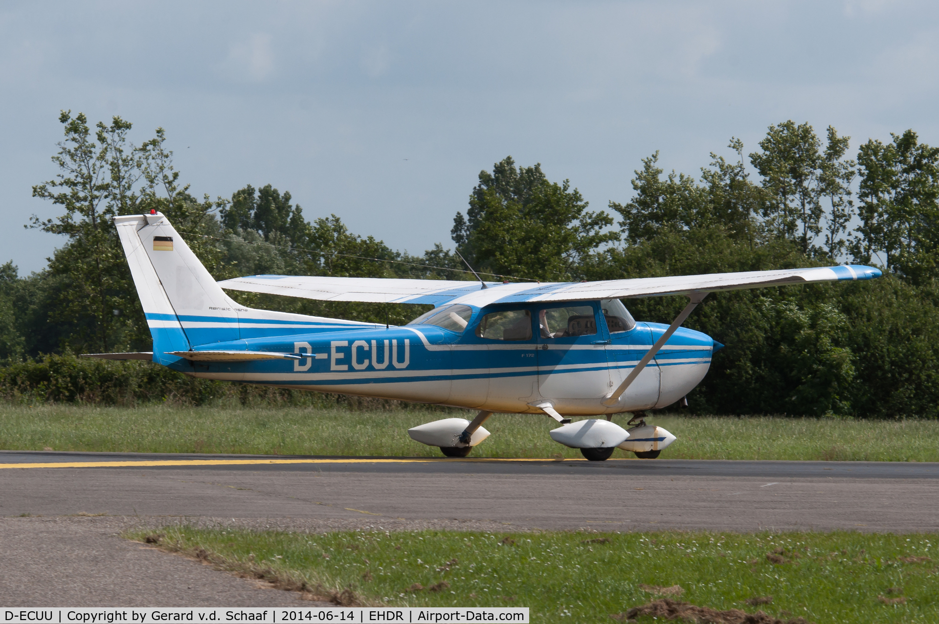 D-ECUU, Reims F172M Skyhawk C/N 0932, Drachten, June 2014