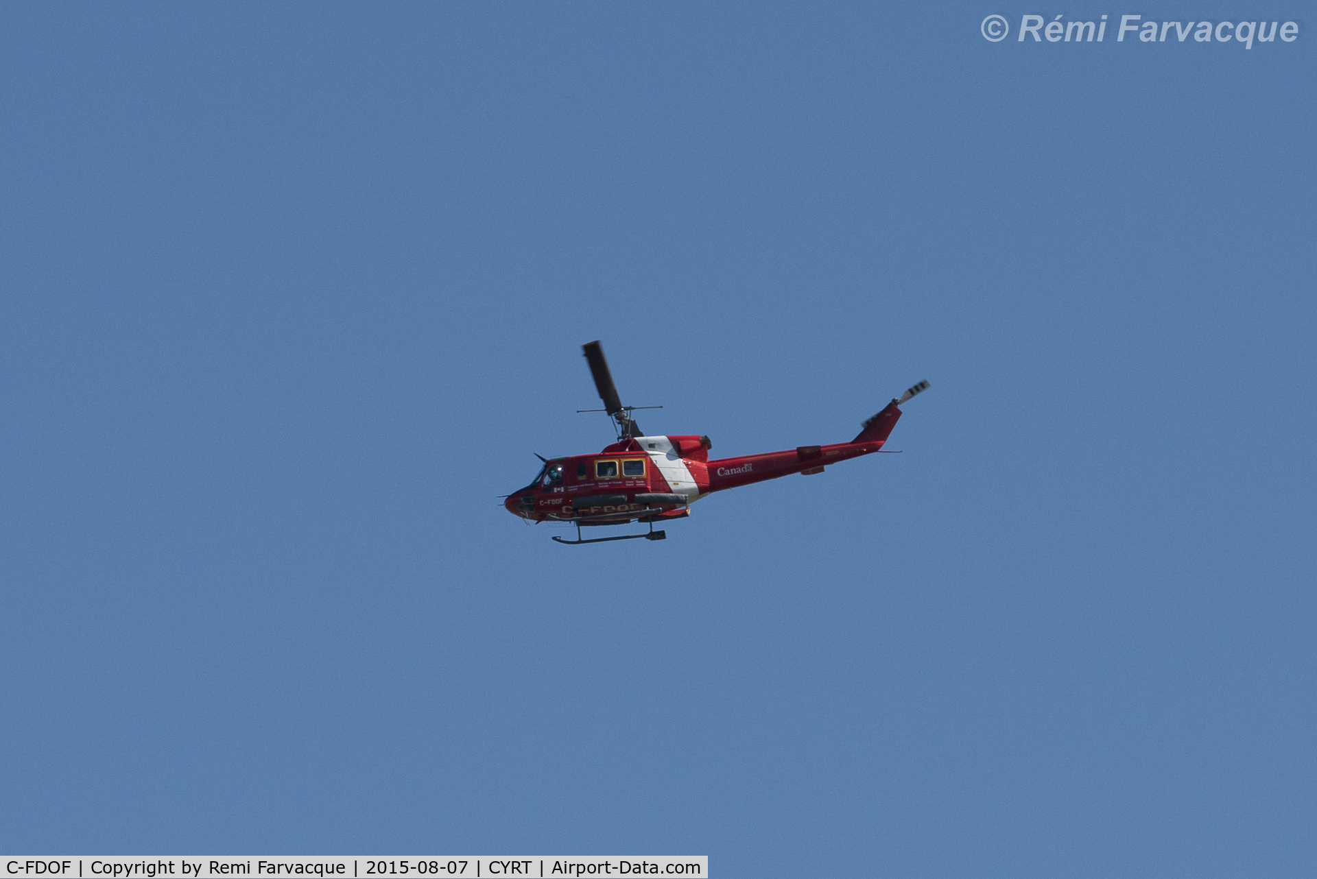 C-FDOF, 1972 Bell 212 C/N 30536, Flying out @ 1318h.