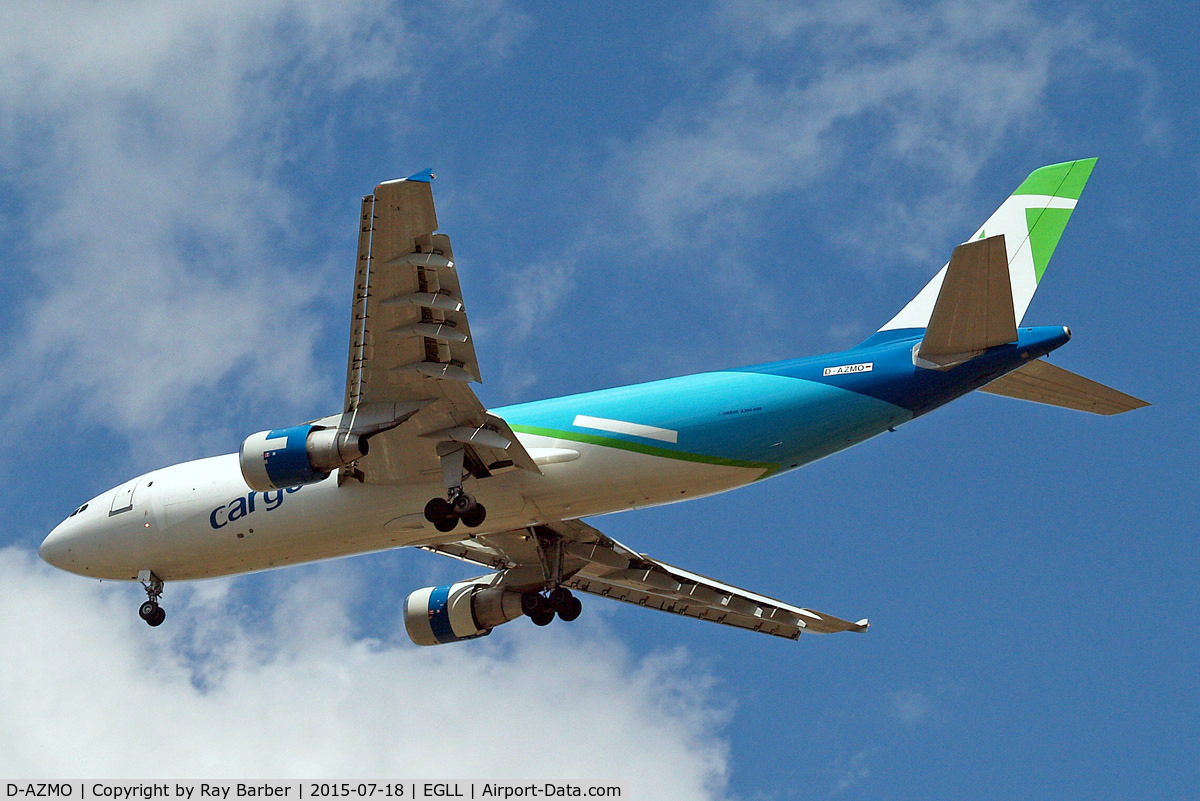 D-AZMO, 2006 Airbus A300F4-622R(F) C/N 0872, Airbus A300F4-622R [872] (DHL) Home~G 18/07/2015. On approach 27R.