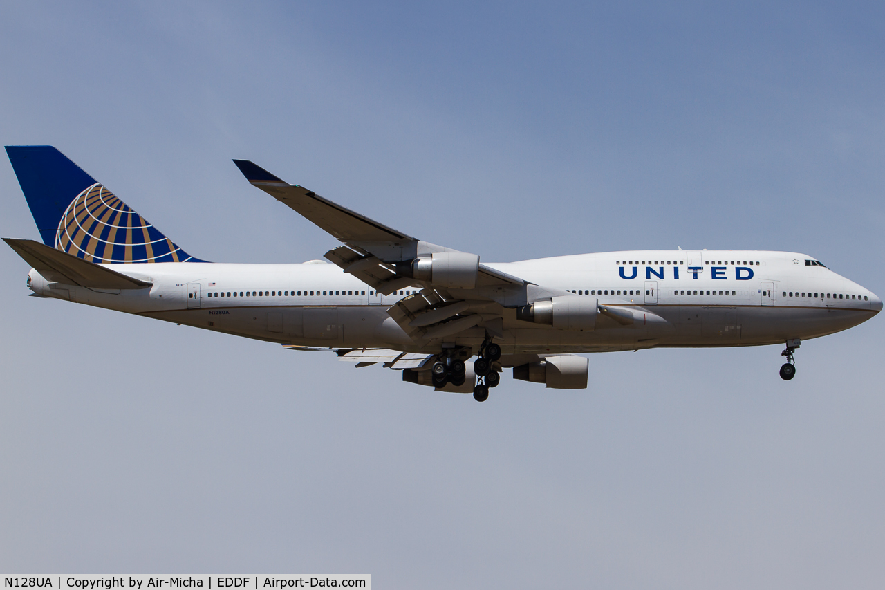 N128UA, 2000 Boeing 747-422 C/N 30023, United Airlines