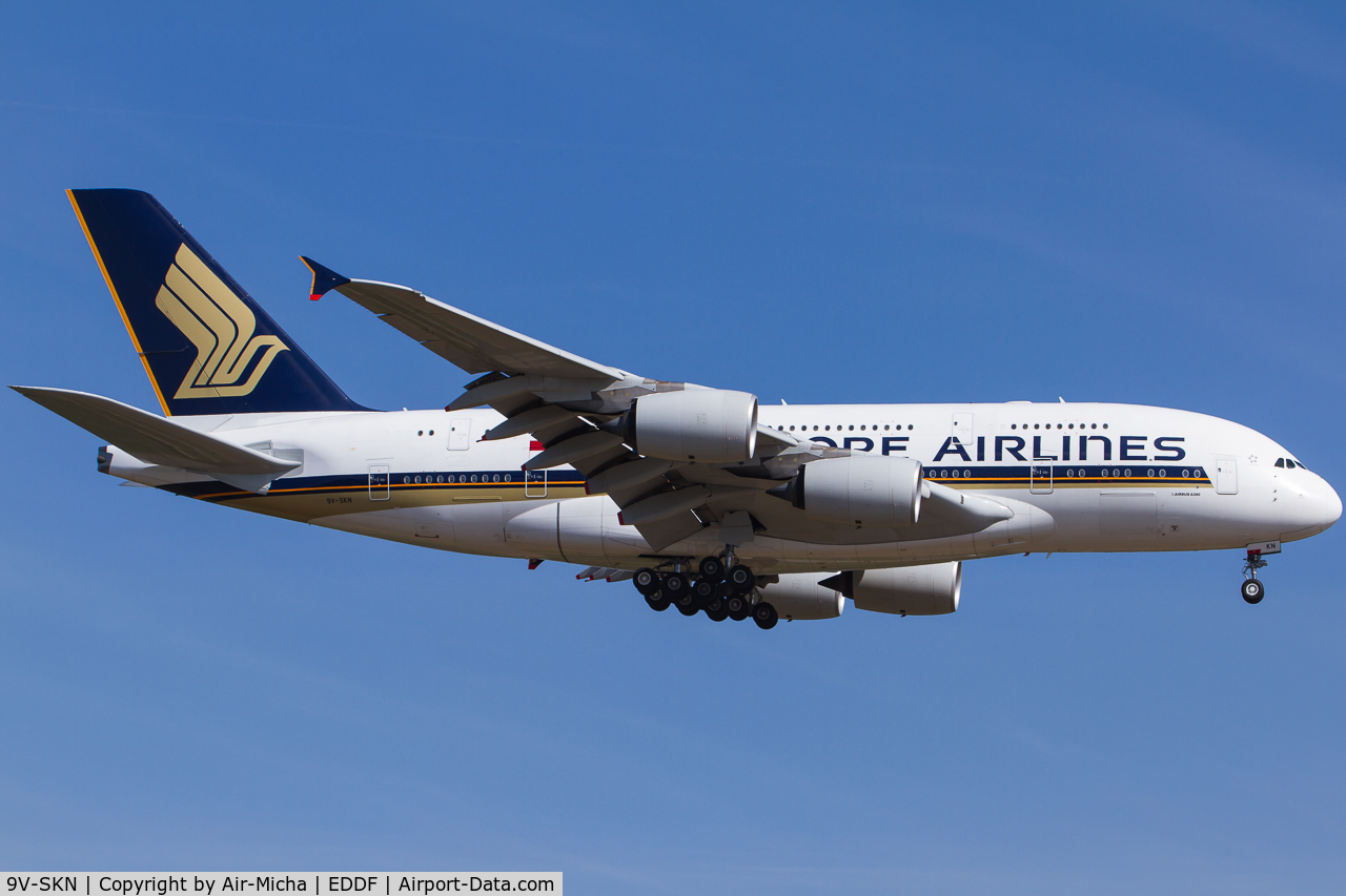 9V-SKN, 2011 Airbus A380-841 C/N 071, Singapore Airlines