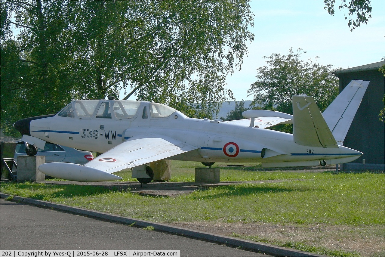 202, Fouga CM-170 Magister C/N 202, Fouga CM-170 Magister, Preserved at Luxeuil-St Sauveur  Air Base (LFSX)