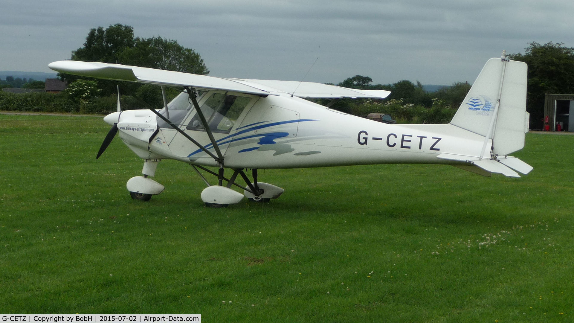 G-CETZ, 2007 Comco Ikarus C42 FB100 C/N 0706-6899, Taken at Darley Moor Airfield Nr. Ashbourne.