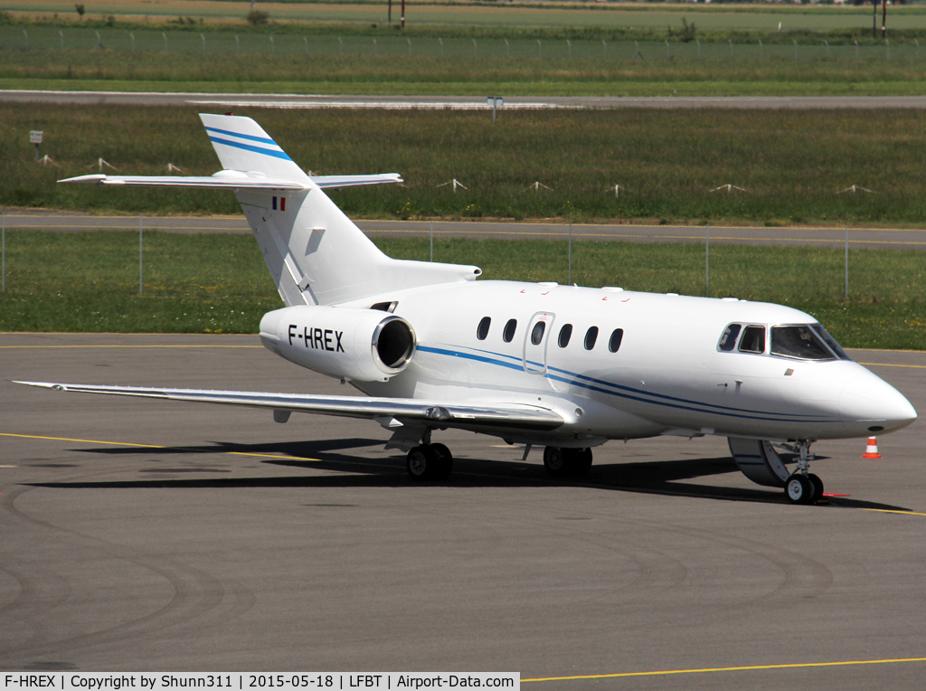 F-HREX, 1997 Raytheon Hawker 800XP C/N 258335, Parked at the General Aviation area...