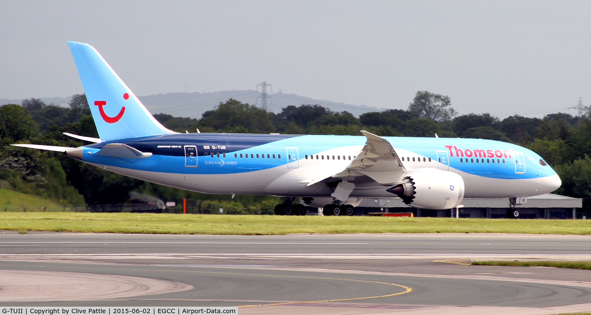 G-TUII, 2015 Boeing 787-8 Dreamliner C/N 37230, Taxy for departure Manchester Airport EGCC