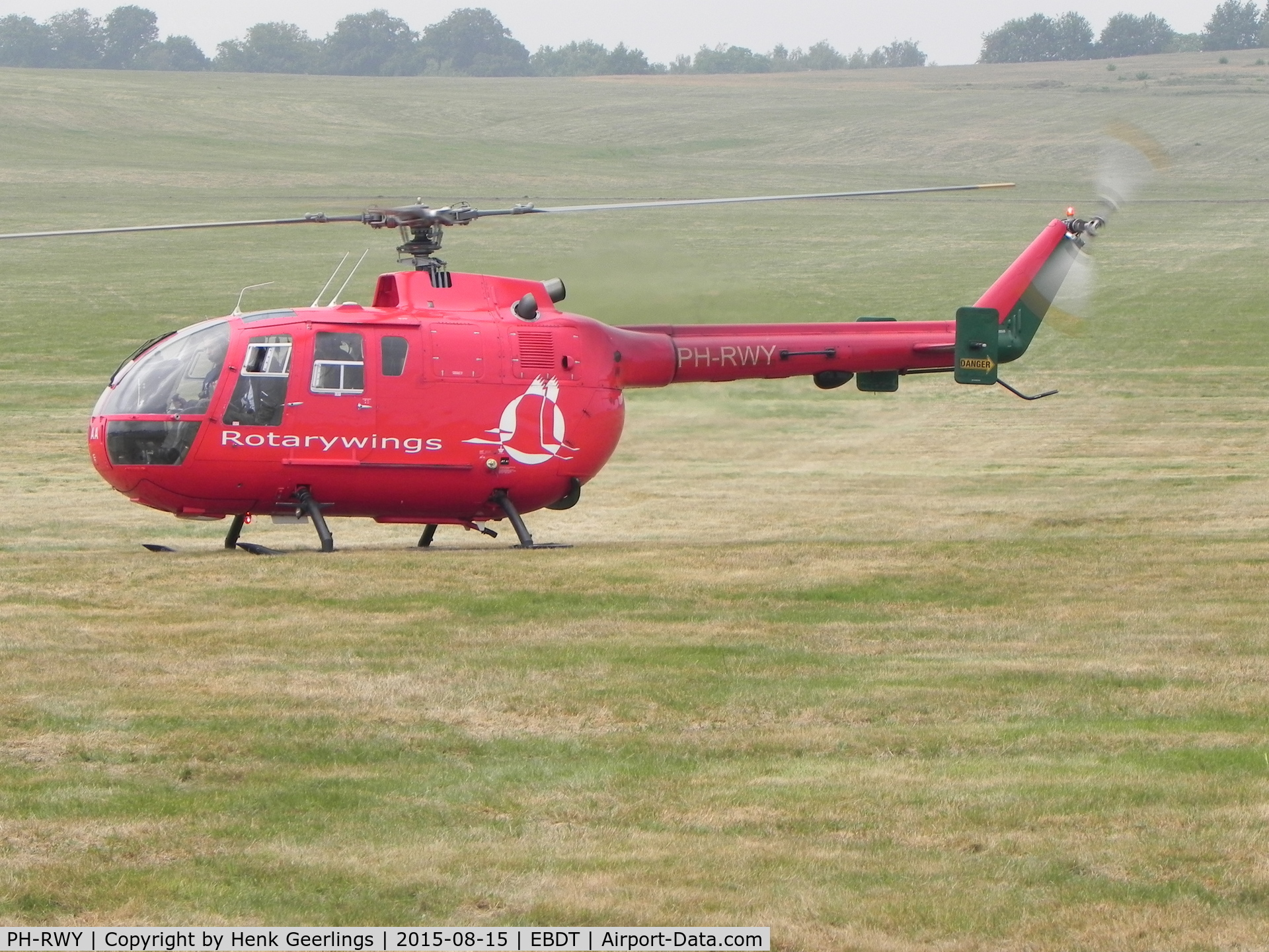 PH-RWY, 1993 MBB Bo-105DBS-4 C/N S-34/912, Oldtimer Fly In , Schaffen Diest , Aug 2015